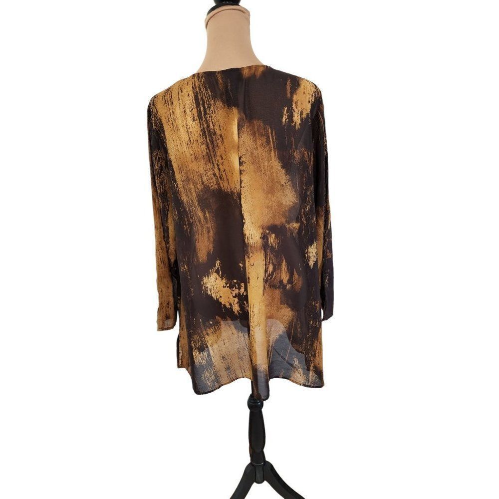 Catherine's 1X Sheer black label Blouse - Picture 3 of 6
